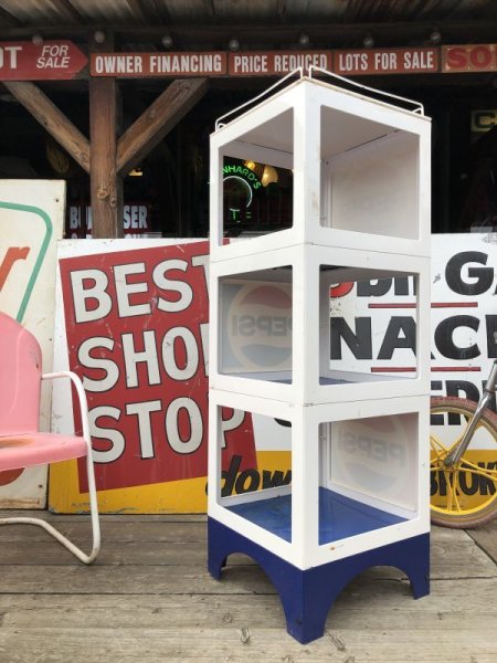 画像4:  【店舗引き取り限定】Vintage Advertising PEPSI Hard Plastic Store Display Shelf Rack (M498) (4)