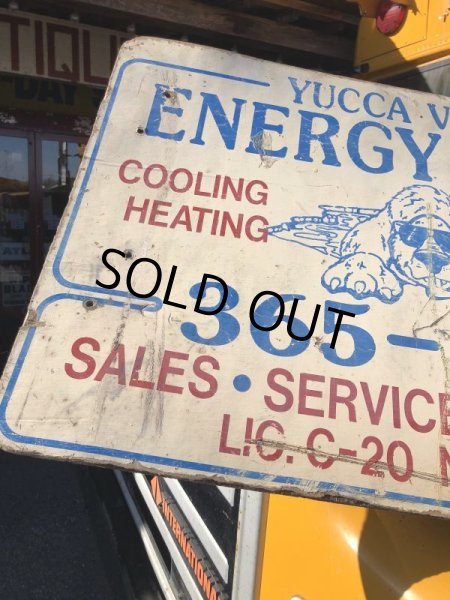 画像2: Vintage Advertising YUCCA VALLE ENERGY PLACE Store Display Wood Sign (M499) (2)