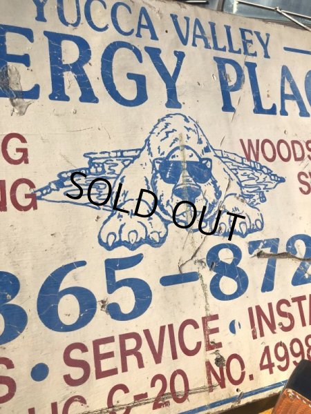 画像4: Vintage Advertising YUCCA VALLE ENERGY PLACE Store Display Wood Sign (M499) (4)