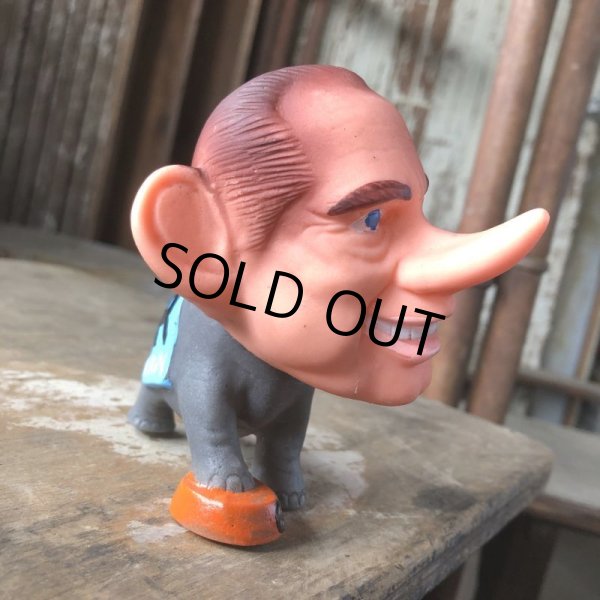 画像5: 60s Vintage Richard Nixon GOP Republican Elephant Vinyl Doll (M509) (5)