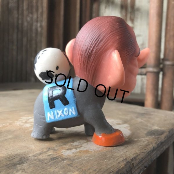 画像4: 60s Vintage Richard Nixon GOP Republican Elephant Vinyl Doll (M509) (4)