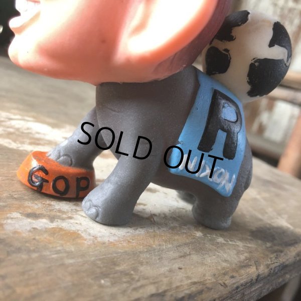 画像8: 60s Vintage Richard Nixon GOP Republican Elephant Vinyl Doll (M509) (8)