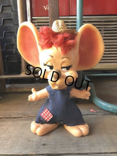 画像3: 70s Vintage Mouse Coin Bank Hillbilly Boy (M507) (3)