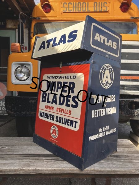 画像7: 50s Vintage Atlas Wiper Blade Service Cabinet (M517) (7)