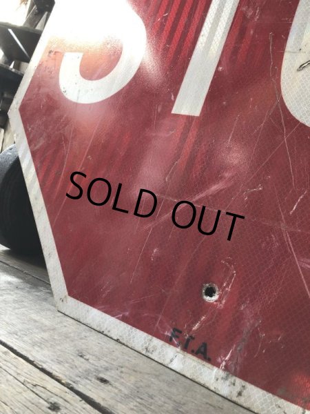 画像2: Vintage Road Sign STOP (M530) (2)