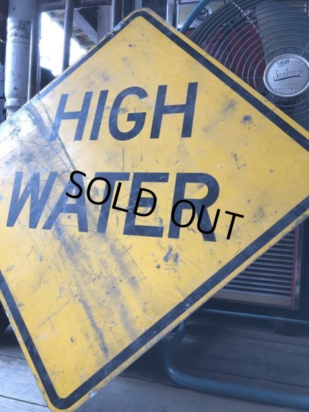 画像3: Vintage Traffic Road Sign High Water (M538) (3)