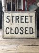 画像1: Vintage Road Sign STREET CLOSED (M527) (1)