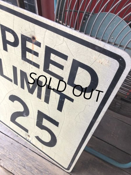 画像4: Vintage Road Sign SPEED LIMIT 25 (M521) (4)