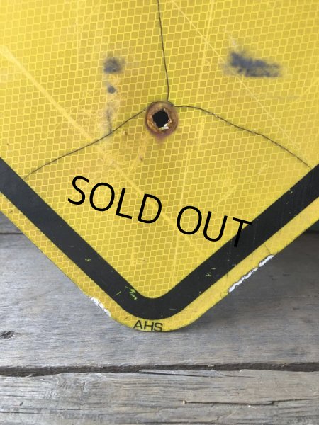 画像2: Vintage Road Sign Crosswalk (M535) (2)