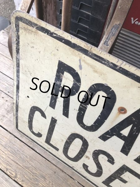 画像3: Vintage Road Sign ROAD CLOSED (M527) (3)