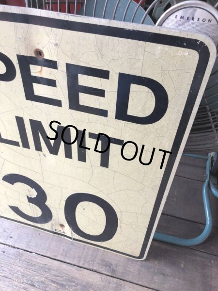 画像4: Vintage Road Sign SPEED LIMIT 30 (M522) (4)