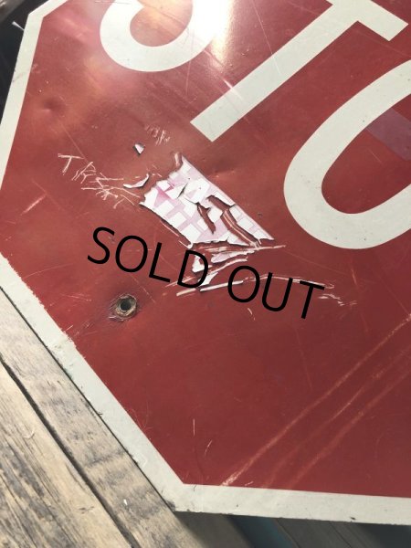 画像2: Vintage Road Sign STOP (M528) (2)