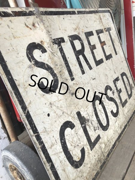 画像4: Vintage Road Sign STREET CLOSED (M527) (4)