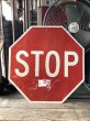 画像1: Vintage Road Sign STOP (M528) (1)