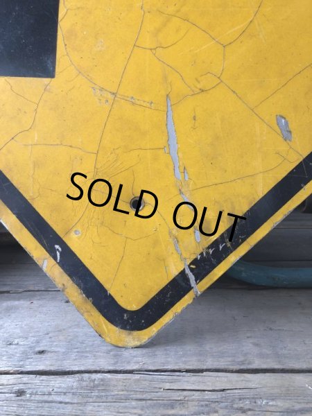 画像2: Vintage Traffic Road Sign Curve (M534) (2)