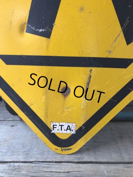 画像2: Vintage Road Sign Crosswalk (M536) (2)