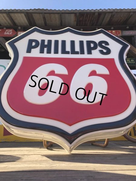 画像11: Vintage Original Phillips 66 Gas Station Lighted Sign HUGE (B539) (11)