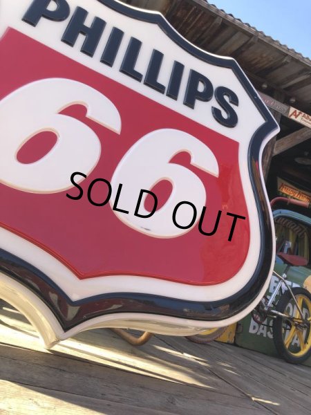 画像9: Vintage Original Phillips 66 Gas Station Lighted Sign HUGE (B539) (9)