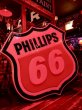 画像2: Vintage Original Phillips 66 Gas Station Lighted Sign HUGE (B539) (2)