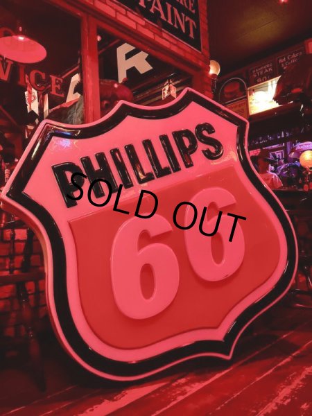 画像2: Vintage Original Phillips 66 Gas Station Lighted Sign HUGE (B539) (2)