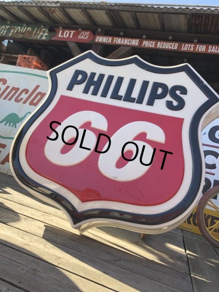 画像10: Vintage Original Phillips 66 Gas Station Lighted Sign HUGE (B539) (10)