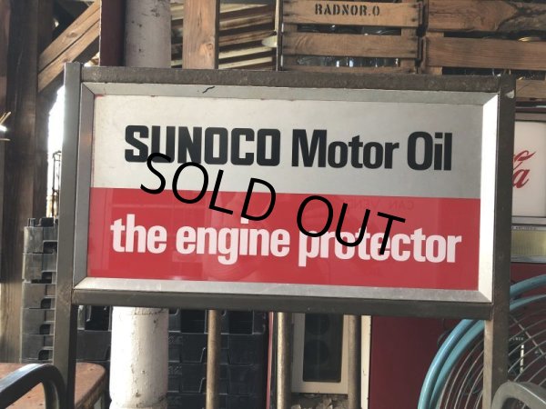 画像20: Vintage Sunoco Motor Oil Engine Protector Store Display Steel Rack (M541) (20)