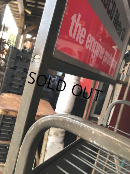 画像14: Vintage Sunoco Motor Oil Engine Protector Store Display Steel Rack (M541) (14)