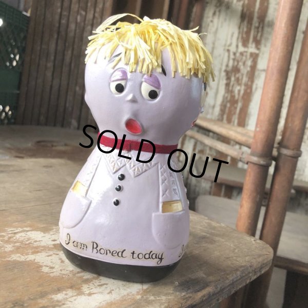 画像9: 60s Vintage Lego 4 Faces Moody Mary Coin Bank (M543) (9)