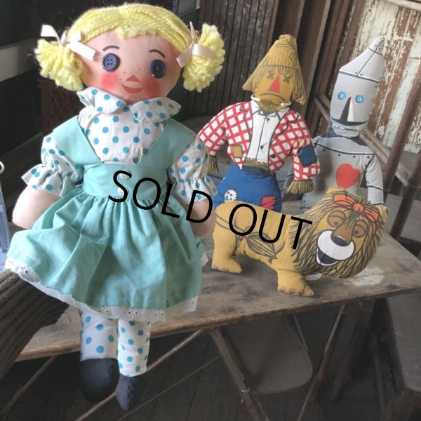 画像7: 60s Vintage Wizard of Oz Plush Pillow Dolls Set (M546) (7)