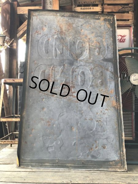 画像22: 【店舗引き取り限定】 Vintage GOLD BOND STAMPS Advertising Large Metal Store Display Sign SET (M547) (22)