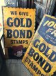 画像23: 【店舗引き取り限定】 Vintage GOLD BOND STAMPS Advertising Large Metal Store Display Sign SET (M547) (23)