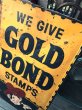 画像19: 【店舗引き取り限定】 Vintage GOLD BOND STAMPS Advertising Large Metal Store Display Sign SET (M547) (19)