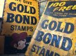 画像24: 【店舗引き取り限定】 Vintage GOLD BOND STAMPS Advertising Large Metal Store Display Sign SET (M547) (24)