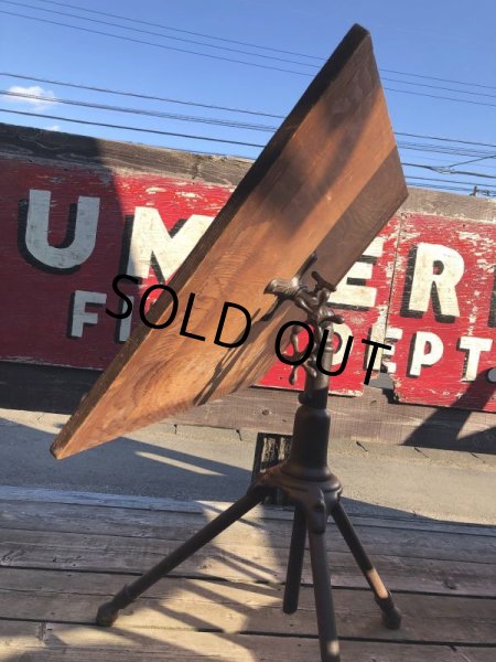 画像18: 1900s Antique Cast Iron Drafting Table A. Hoffman Co. Rochester, NY (M549) (18)