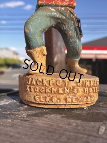 画像7: 50s Advertising Hotel Elko Nevada Slot Machine Cowboy figurine (M555) (7)