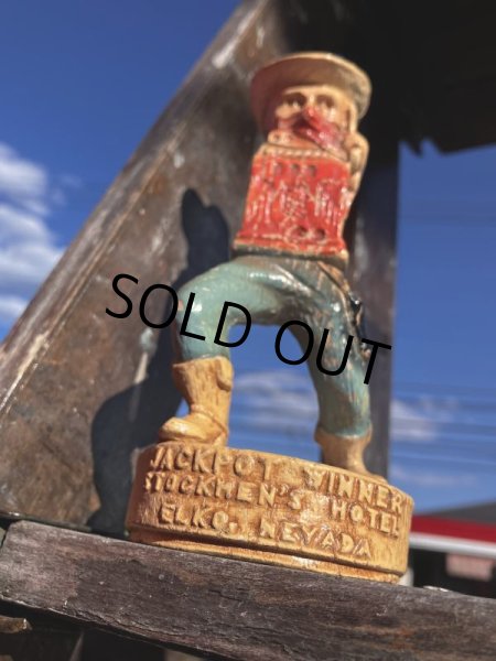 画像6: 50s Advertising Hotel Elko Nevada Slot Machine Cowboy figurine (M555) (6)