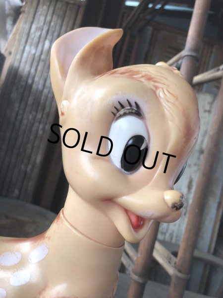 画像7: 60s Vintage Disney Ledra Plastic Bambi Vinyl Rubber Toy Doll (B557)  (7)