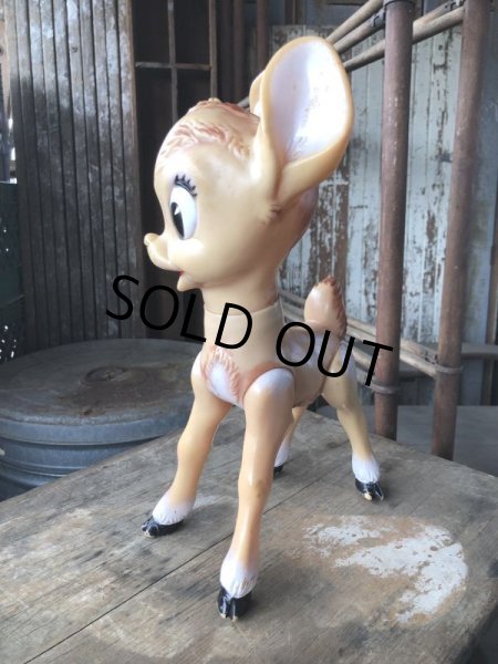 画像5: 60s Vintage Disney Ledra Plastic Bambi Vinyl Rubber Toy Doll (B557)  (5)