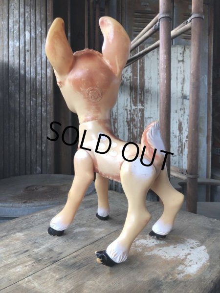 画像4: 60s Vintage Disney Ledra Plastic Bambi Vinyl Rubber Toy Doll (B557)  (4)