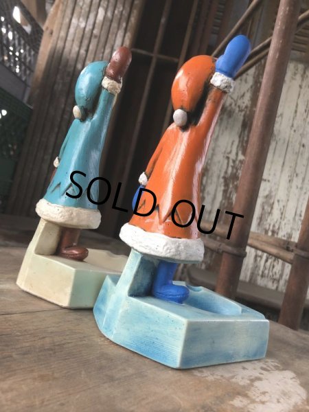 画像16: 50s Vintage Advertising Chicken Charlie Figure Statue Ashtray (M579) (16)