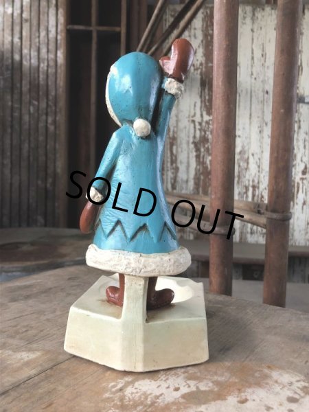 画像4: 50s Vintage Advertising Chicken Charlie Figure Statue Ashtray (M579) (4)