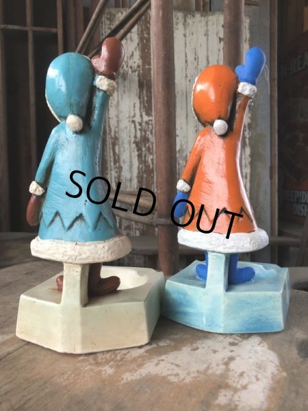 画像15: 50s Vintage Advertising Chicken Charlie Figure Statue Ashtray (M580) (15)