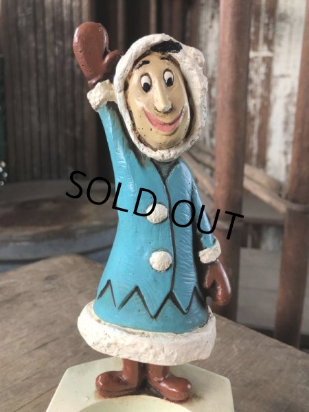 画像11: 50s Vintage Advertising Chicken Charlie Figure Statue Ashtray (M579) (11)