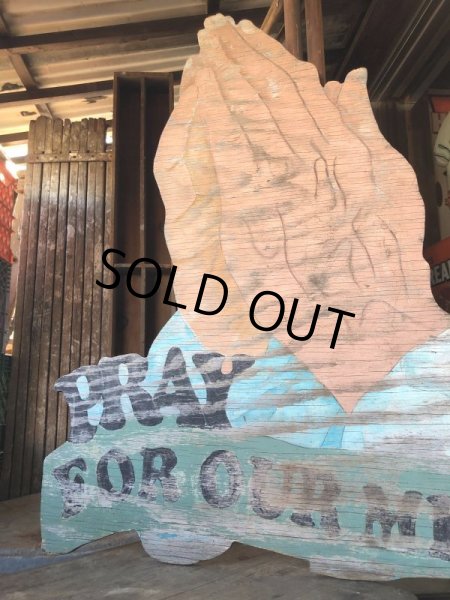 画像11: Wooden Hand Painted Pray for Our Military Display Sign One of a Kind !! (M581) (11)