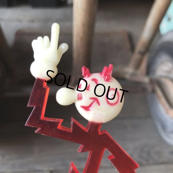 画像3: 〜50s Vintage REDDY KILOWATT Standing Business Card Holder Figure N.O.S (M584) (3)