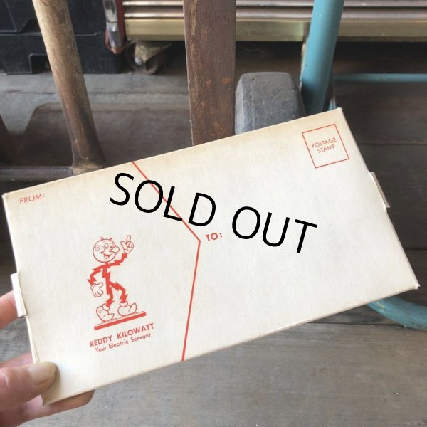 画像13: 60s〜 Vintage REDDY KILOWATT Standing Business Card Holder Figure N.O.S (M583) (13)