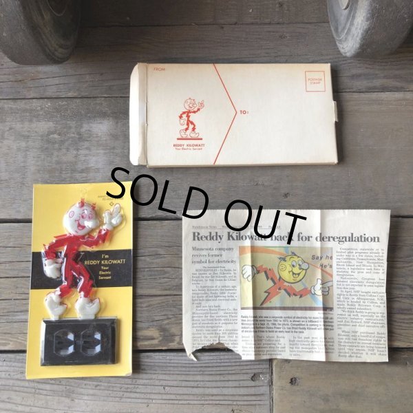 画像3: 60s〜 Vintage REDDY KILOWATT Standing Business Card Holder Figure N.O.S (M583) (3)