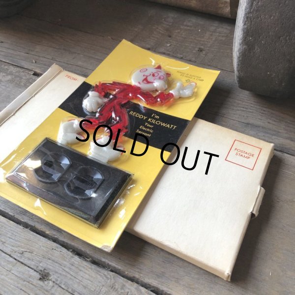 画像10: 60s〜 Vintage REDDY KILOWATT Standing Business Card Holder Figure N.O.S (M583) (10)