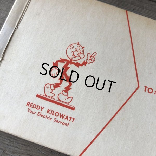 画像2: 60s〜 Vintage REDDY KILOWATT Standing Business Card Holder Figure N.O.S (M583) (2)