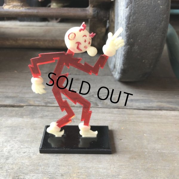 画像1: 〜50s Vintage REDDY KILOWATT Standing Business Card Holder Figure (M587) (1)